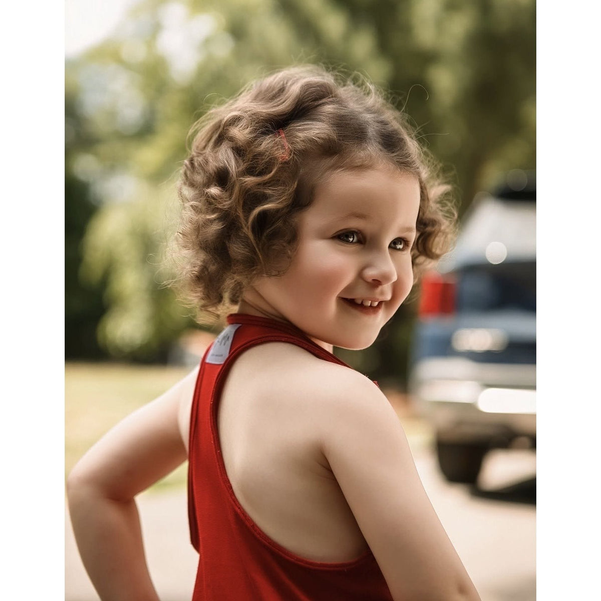 Romper Red