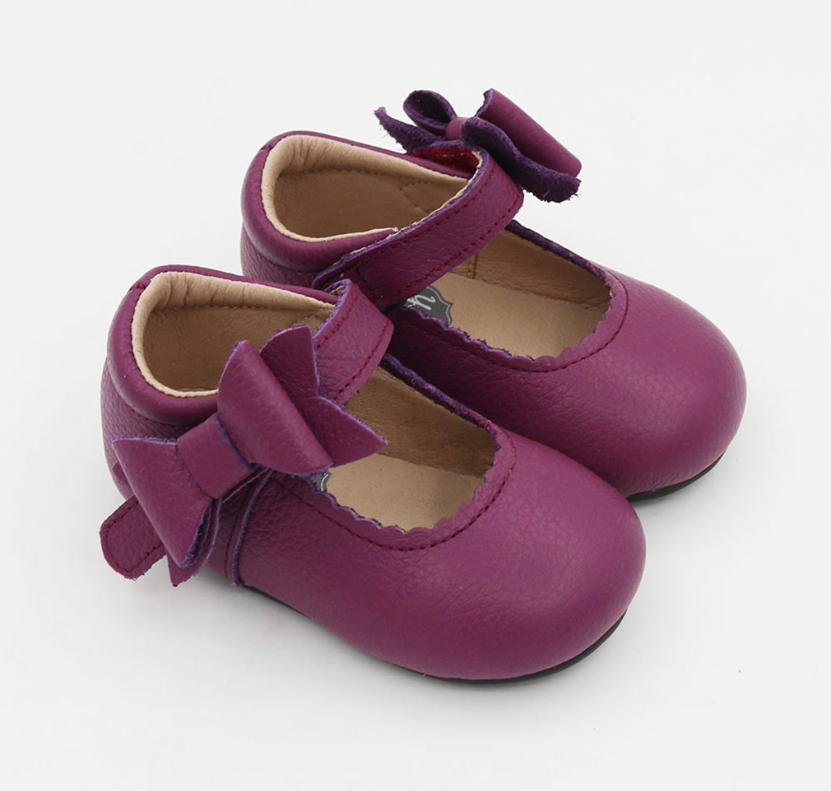 Lilien Side Bow Mary Jane - Wine