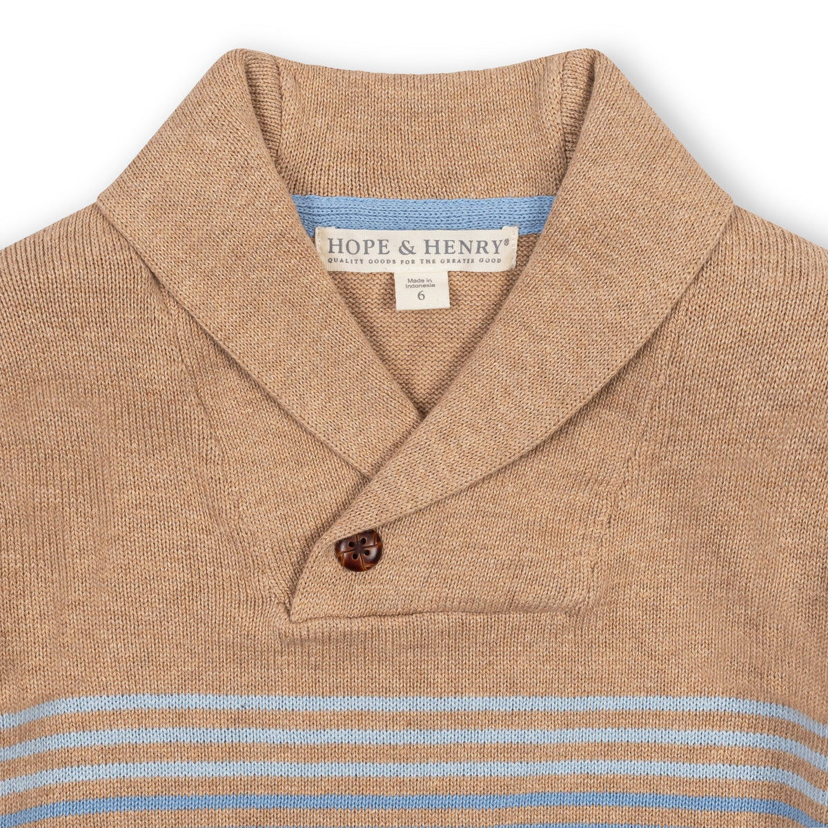 Organic Shawl Collar Sweater