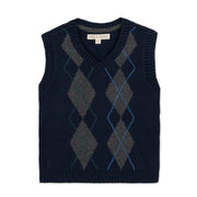 Organic Argyle Sweater Vest