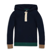 Organic Henley Sweater Hoodie