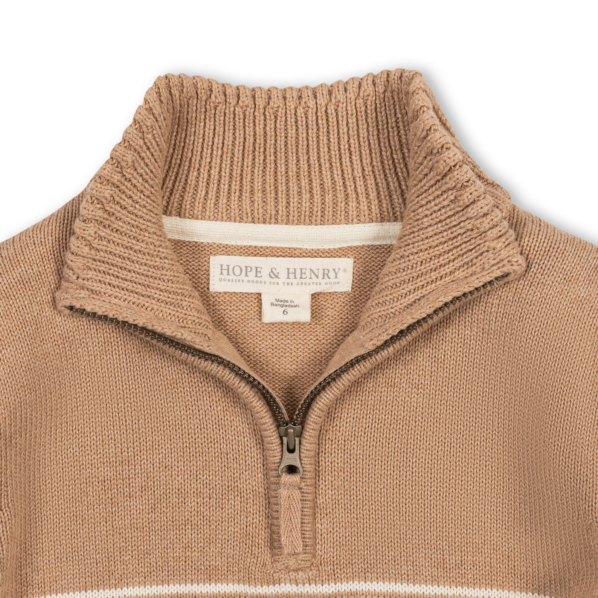 Organic Half Zip Sweater