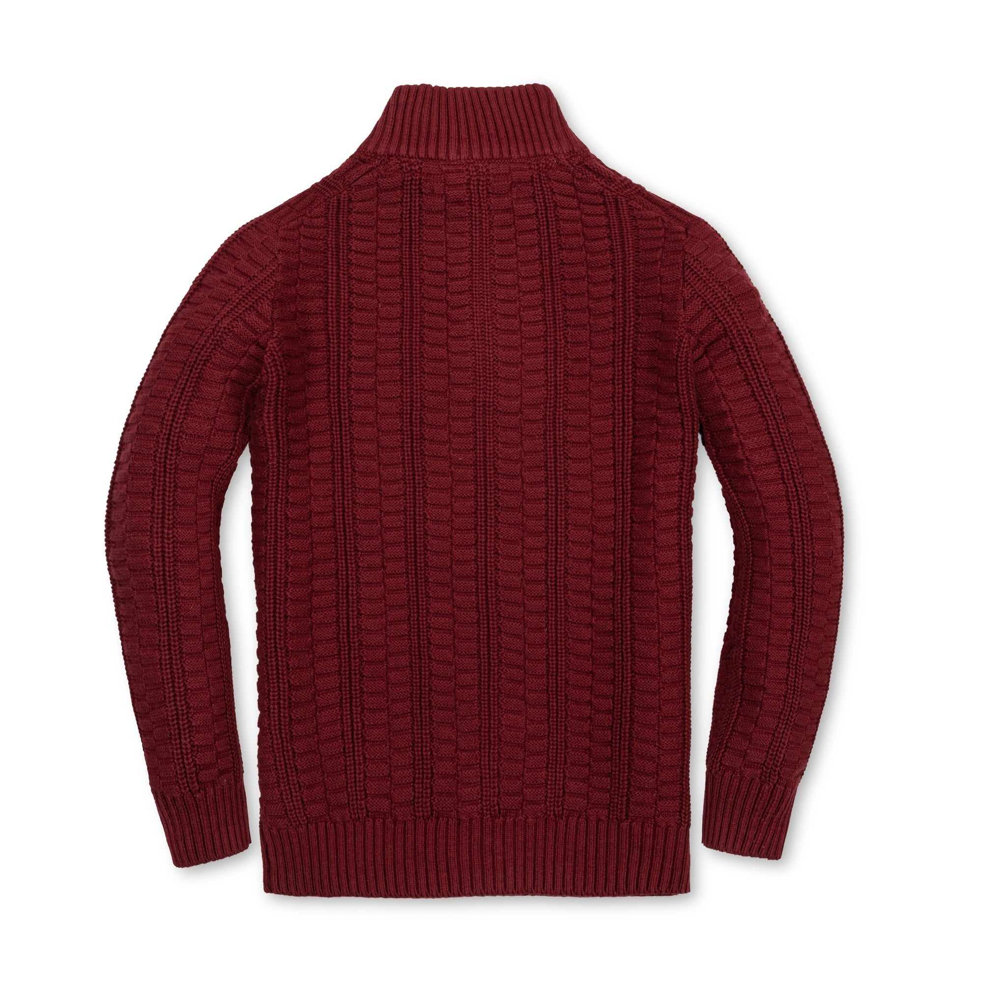 Organic Half Zip Cable Sweater