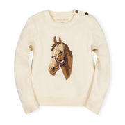 Organic Horse Intarsia Sweater