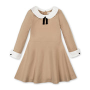 French Look Ponte Dress With Bow