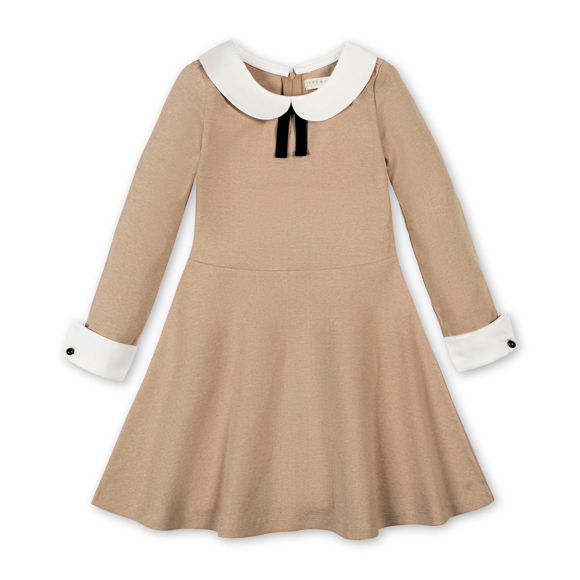 French Look Ponte Dress With Bow