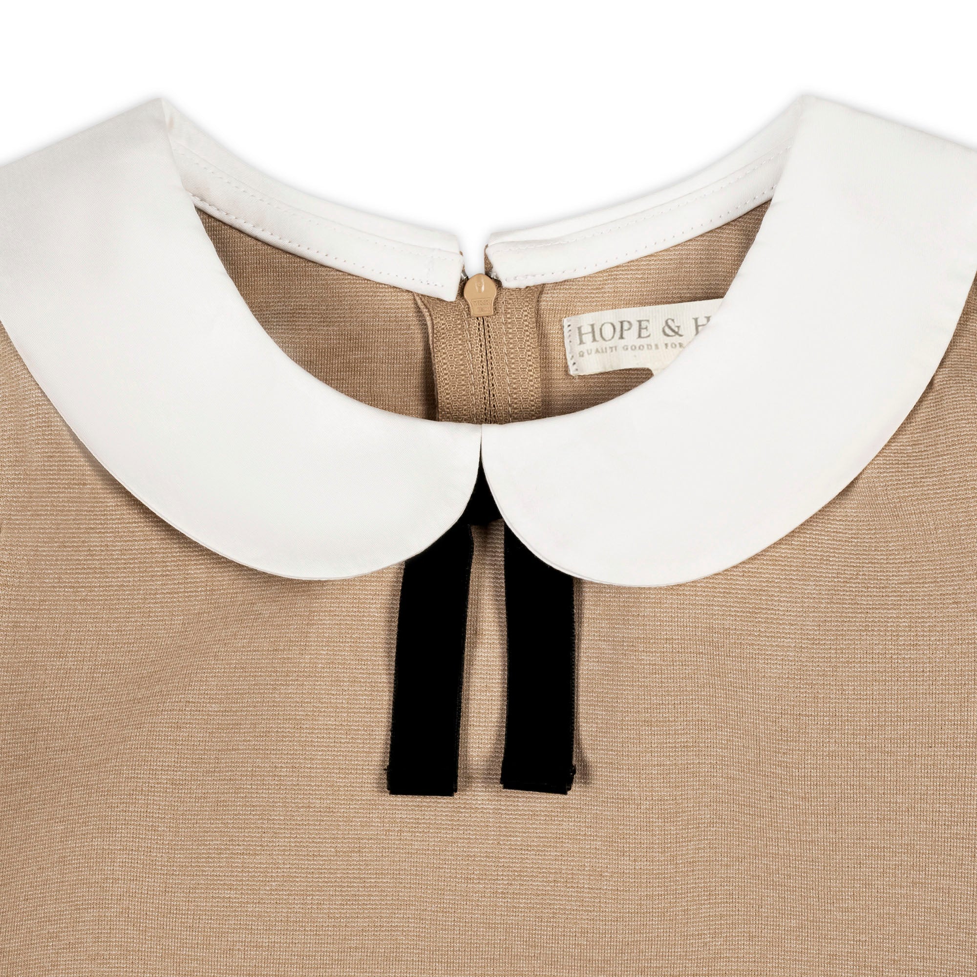 French Look Ponte Dress With Bow