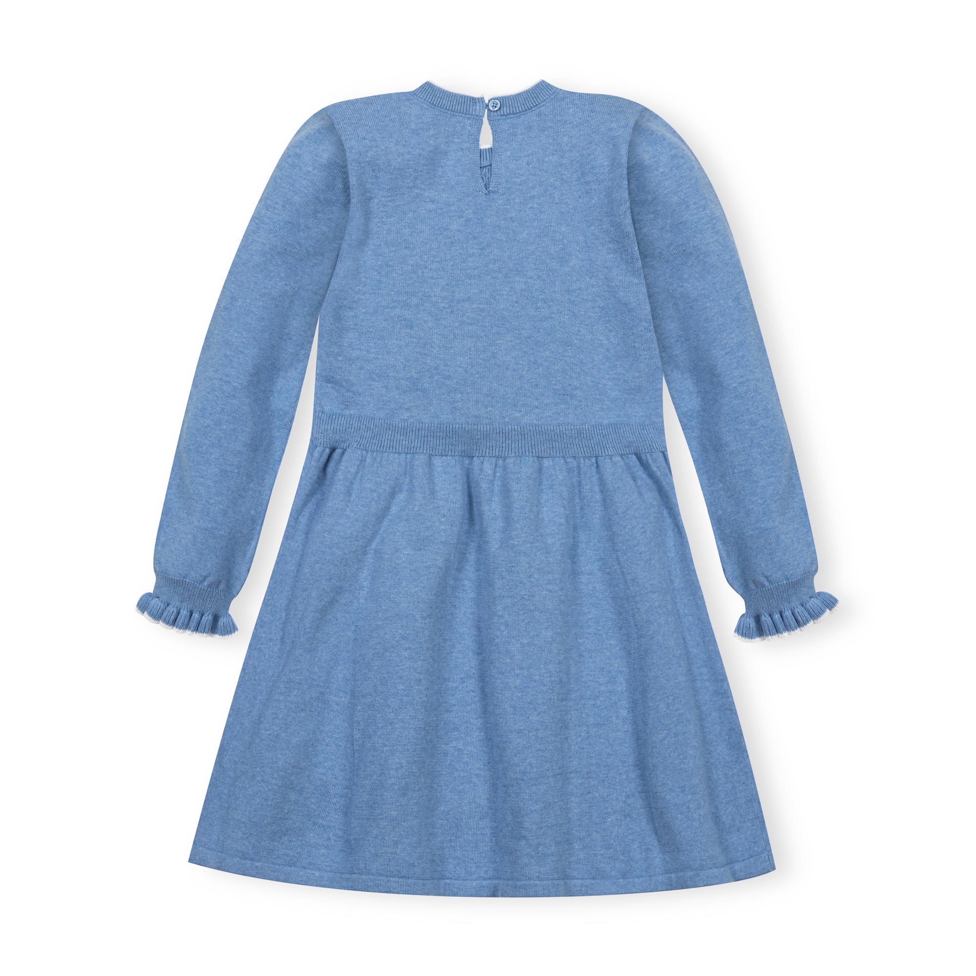 Organic Ruffle Bodice Sweater Dress