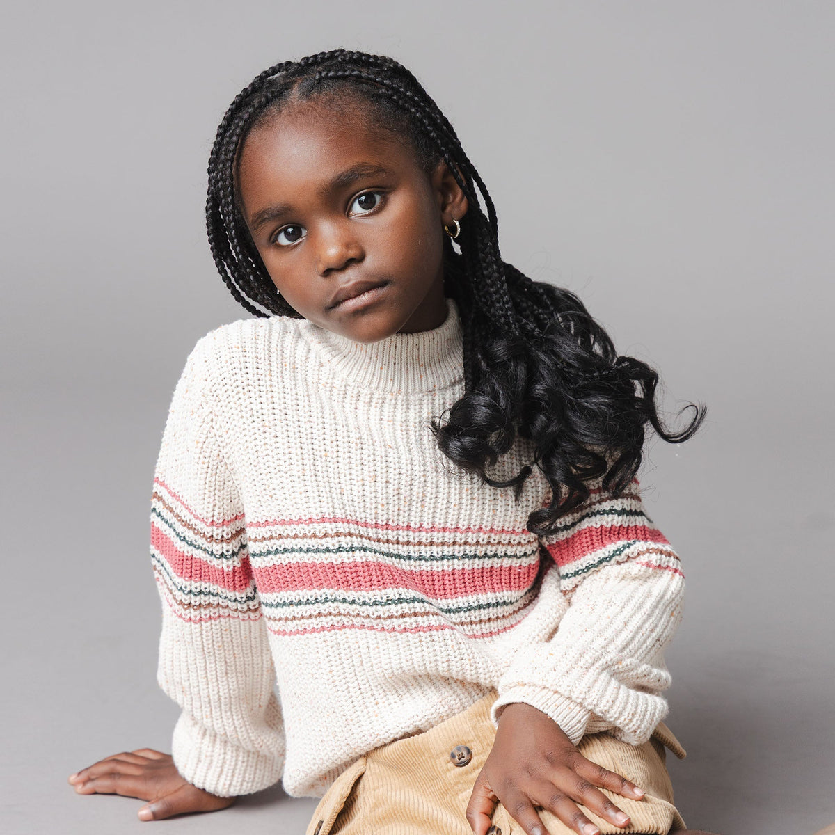 Organic Mock Neck Sweater