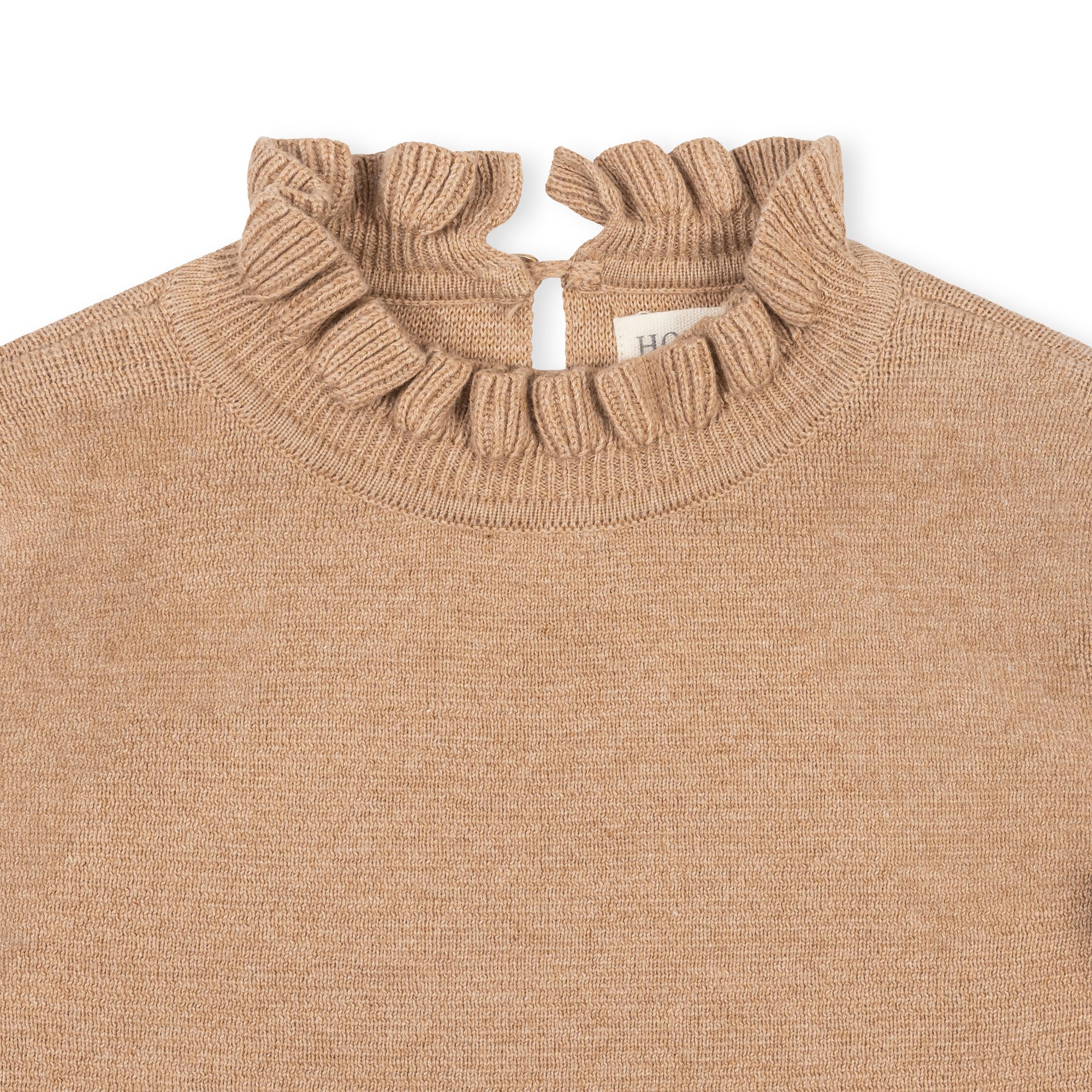 Organic Ruffle Edge Sweater Dress