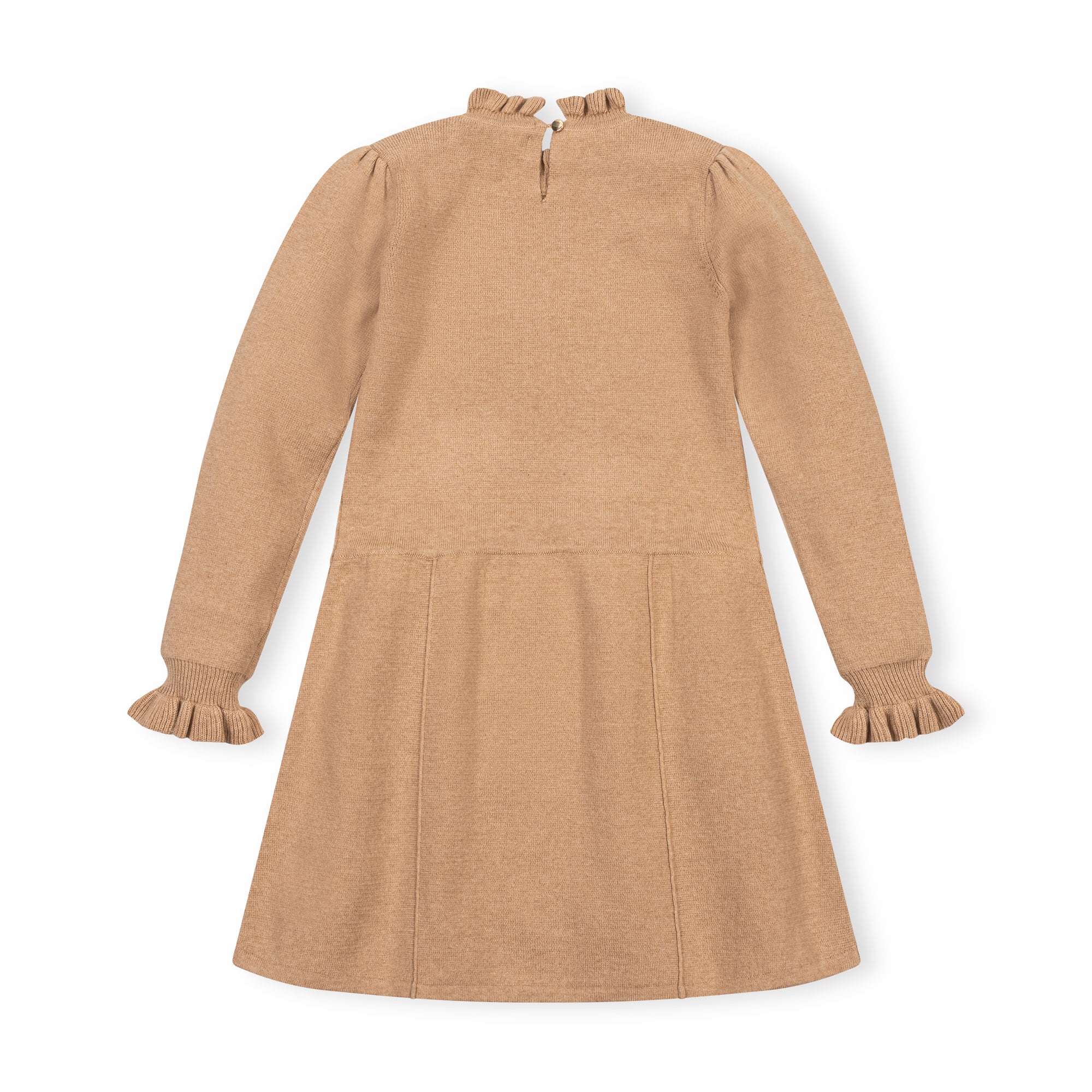 Organic Ruffle Edge Sweater Dress