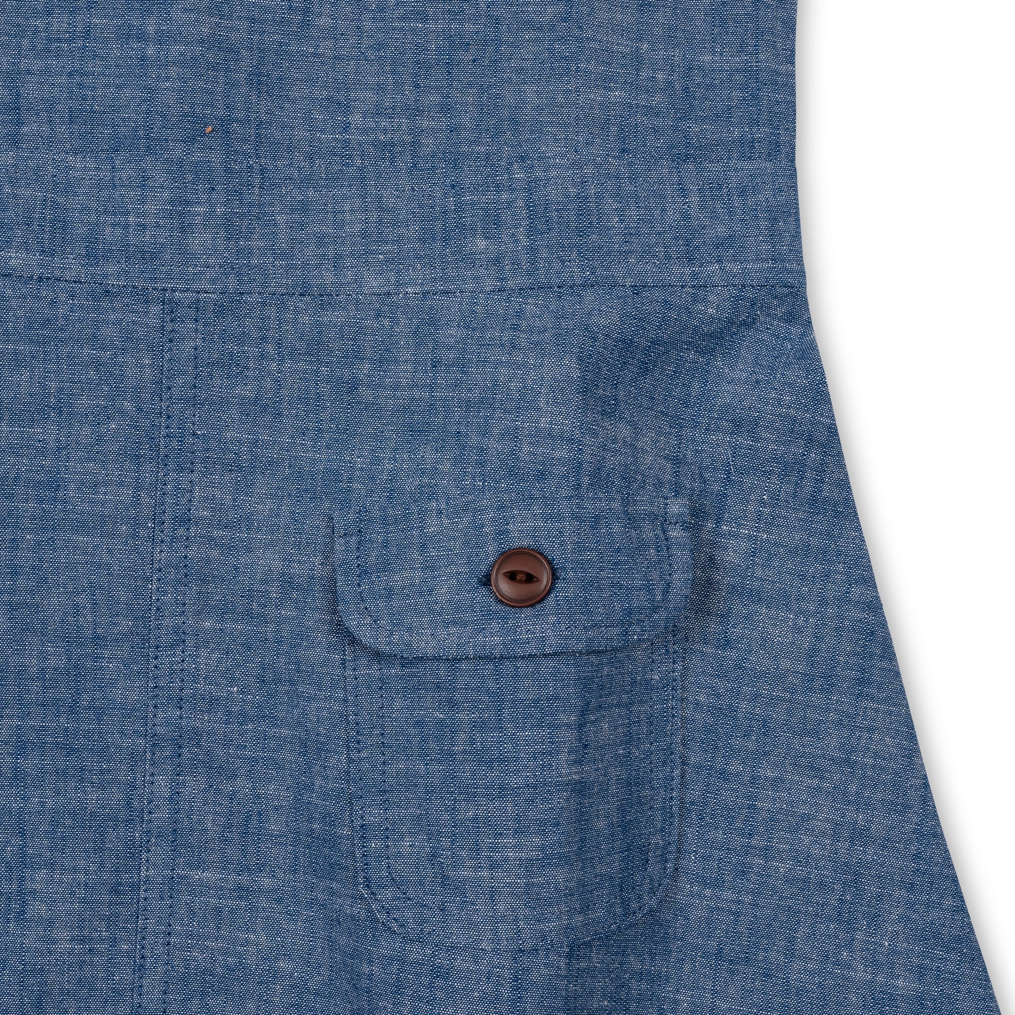 Organic V-neck Chambray Jumper
