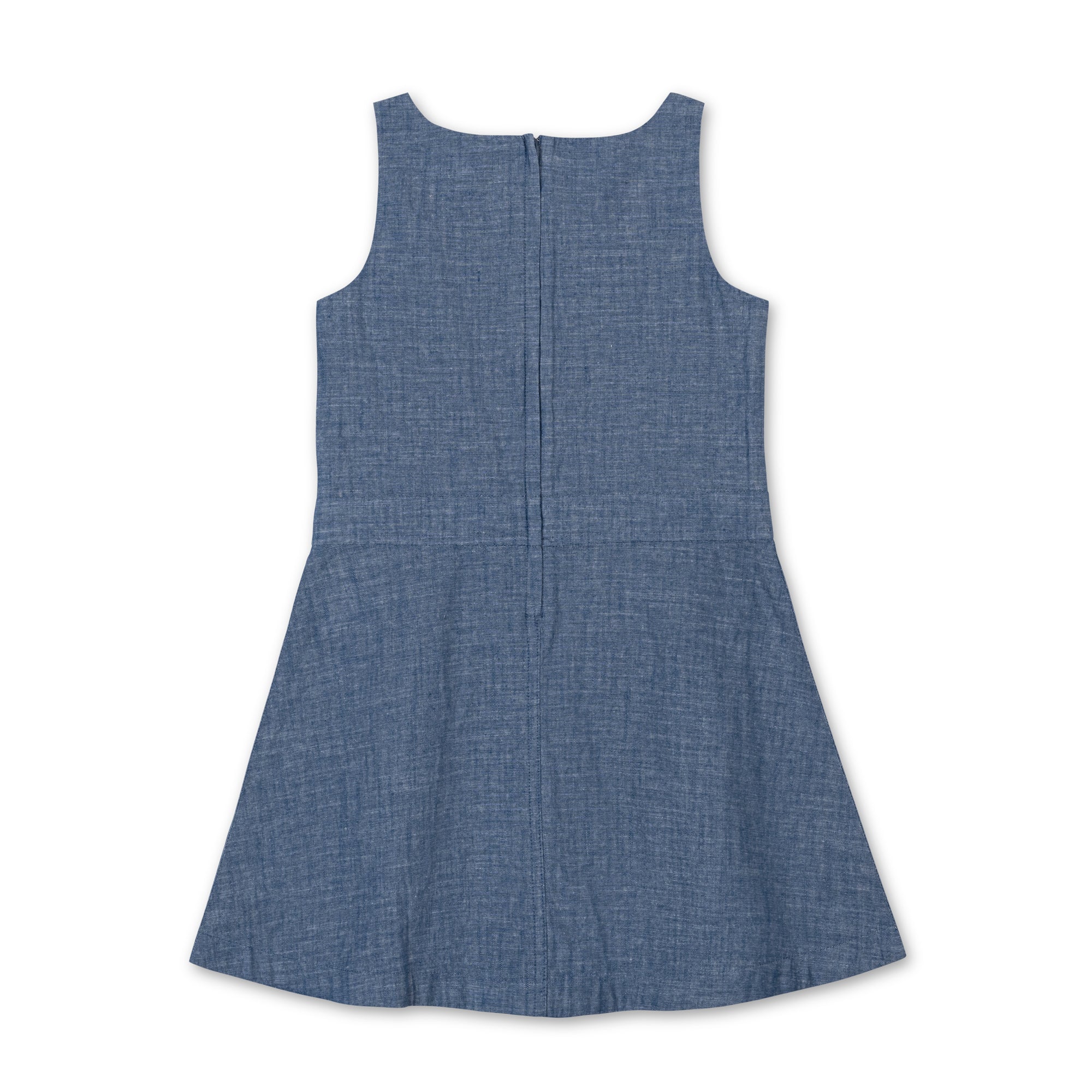 Organic V-neck Chambray Jumper