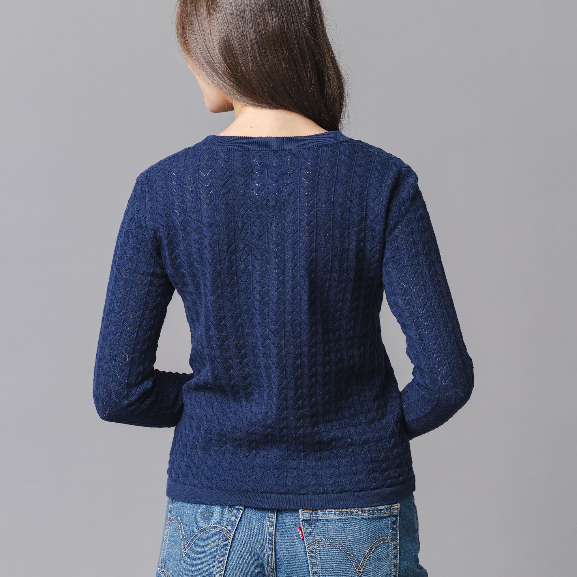Organic Pointelle Cardigan