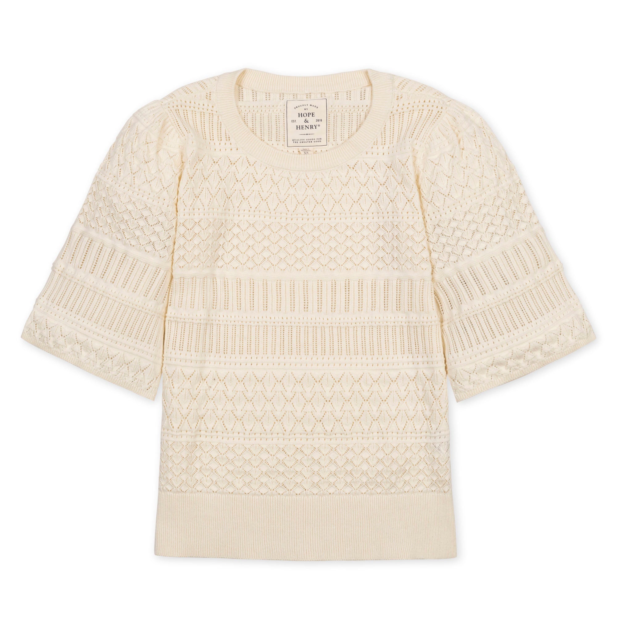 Organic Bell Sleeve Sweater Top