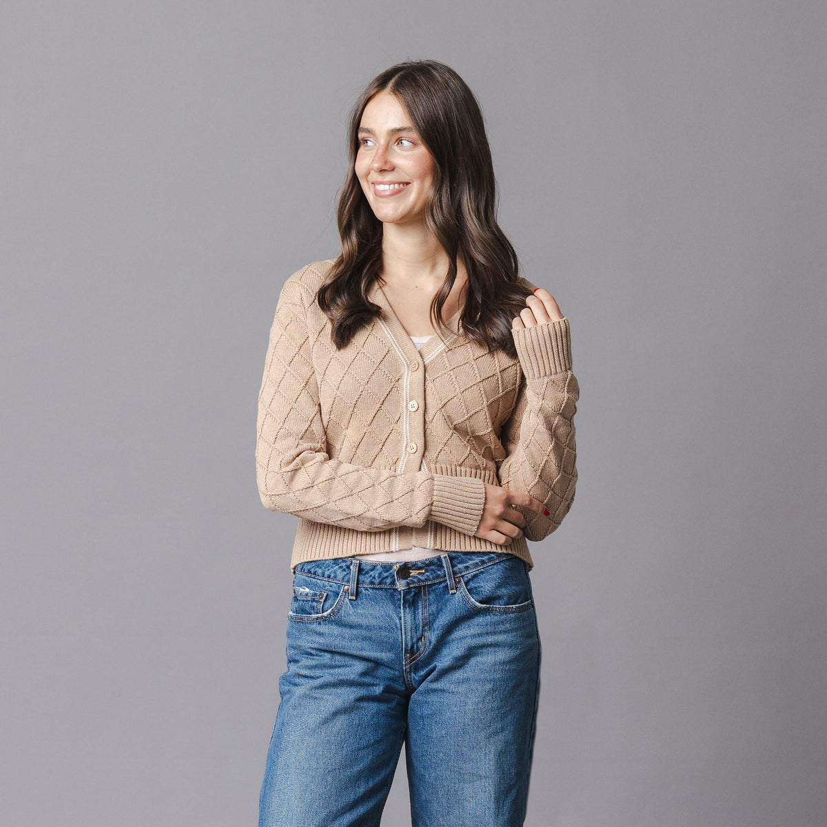 Organic V-neck Cardigan