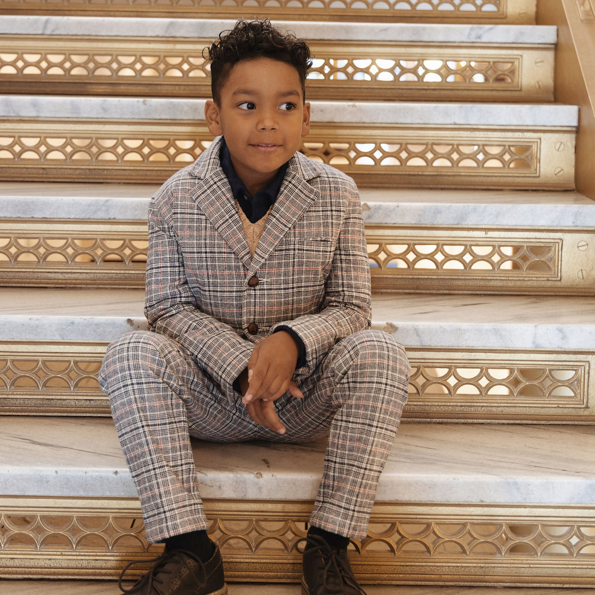 Organic Brushed Cotton Suit Jacket
