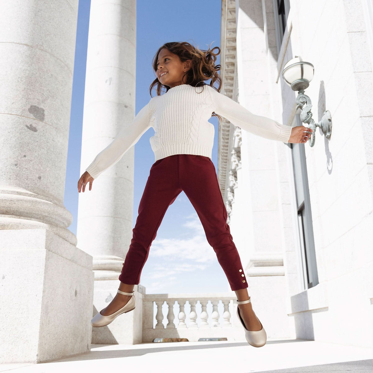 Button Cuff Ponte Pant