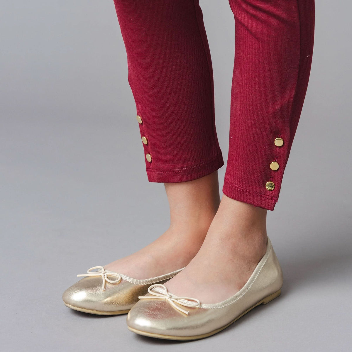 Button Cuff Ponte Pant