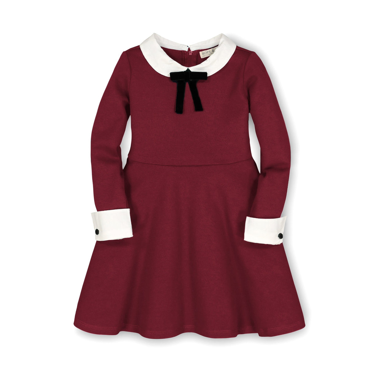 French Look Ponte Dress With Bow