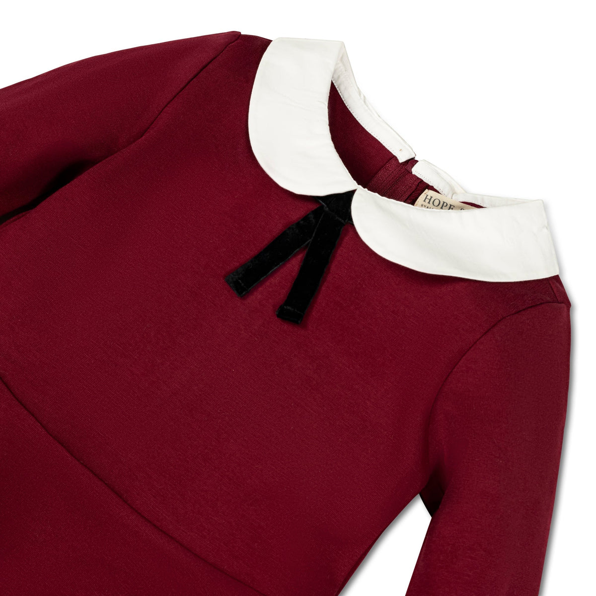 French Look Ponte Dress With Bow