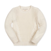 Organic Bow Detail Cable Sweater