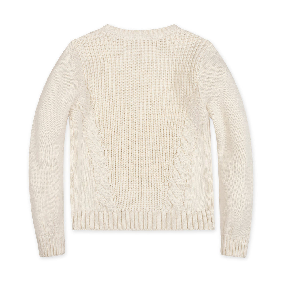Organic Bow Detail Cable Sweater