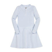 Organic Half Zip Ruffle Neck Sweater Dress