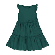 Organic Tiered Sateen Party Dress