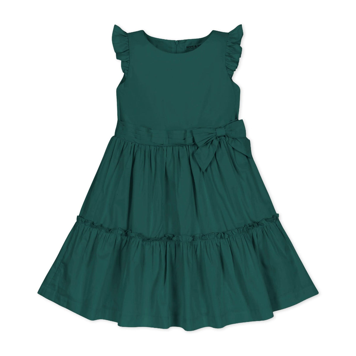 Organic Tiered Sateen Party Dress