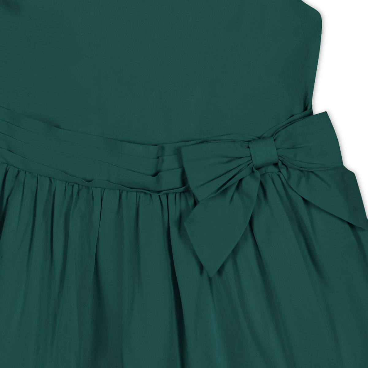 Organic Tiered Sateen Party Dress