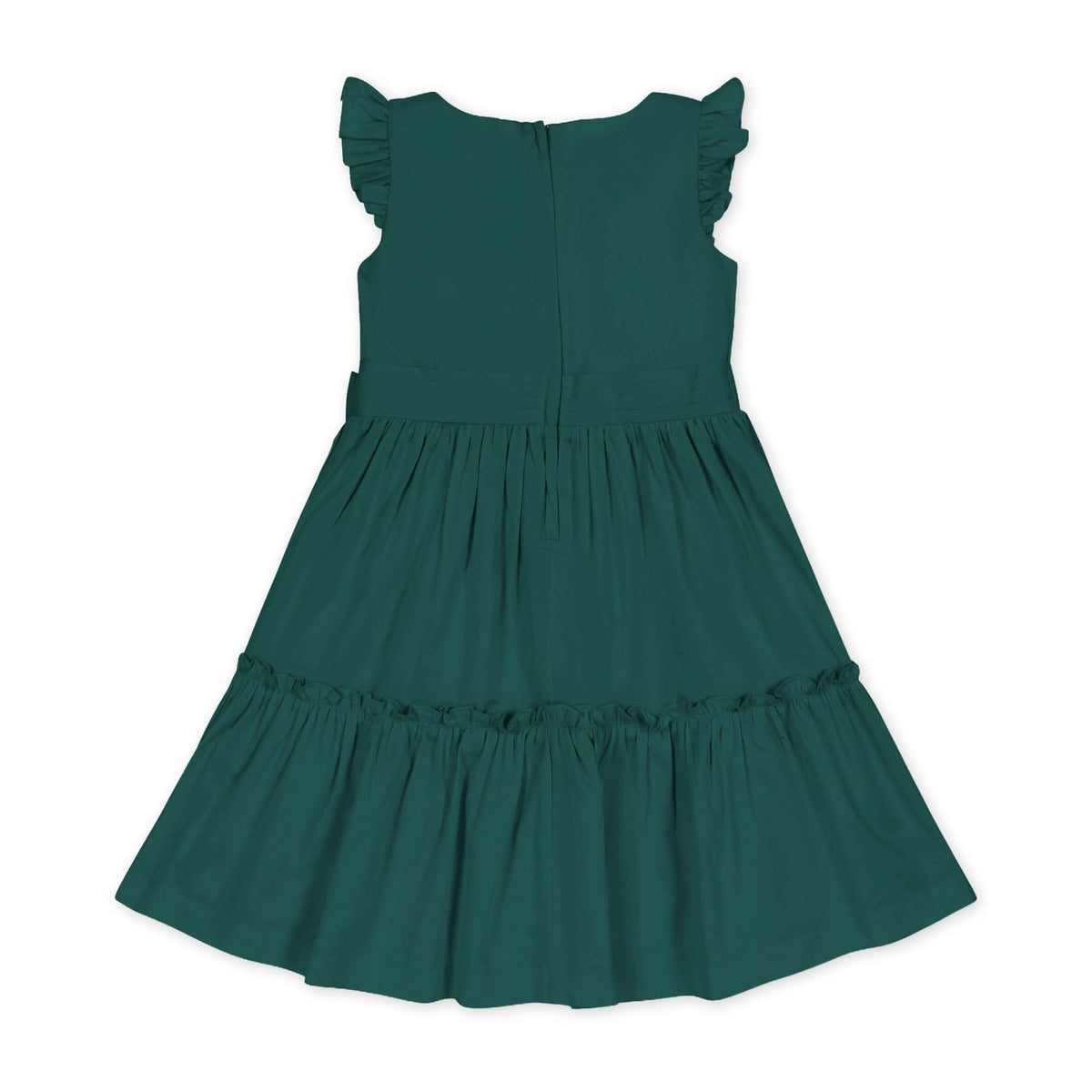 Organic Tiered Sateen Party Dress