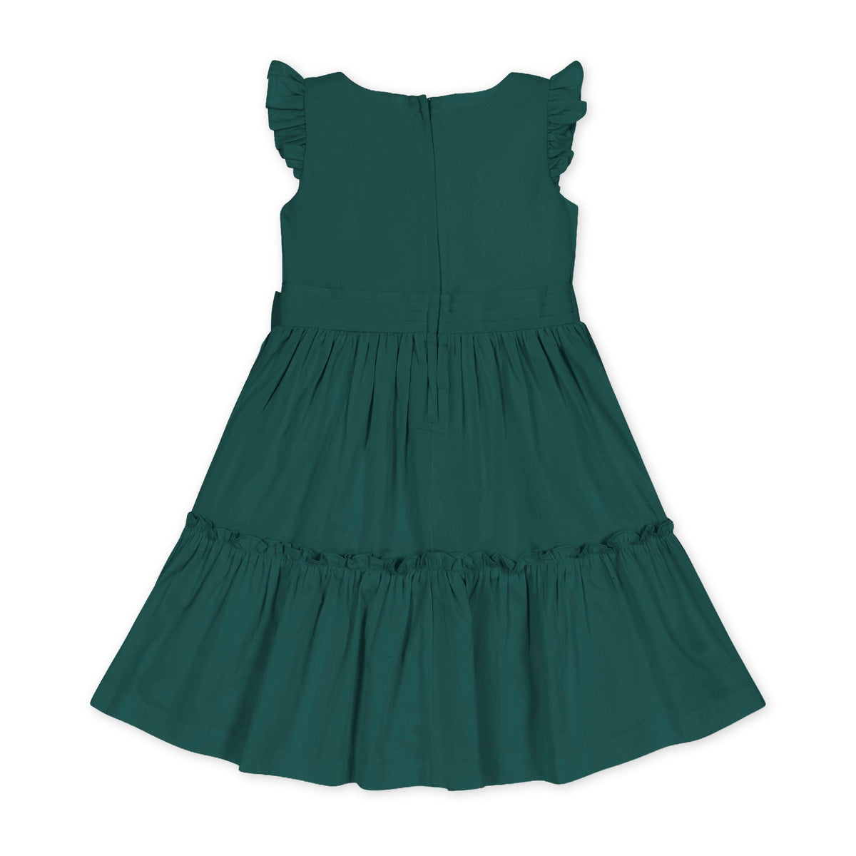 Organic Tiered Sateen Party Dress