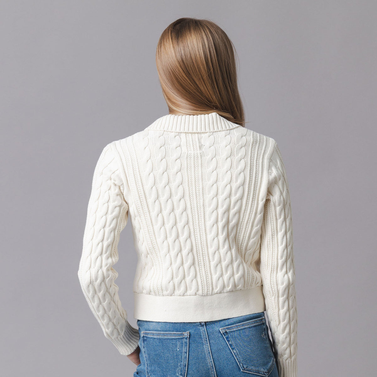 Organic Collared Cardigan