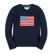 Organic Crew Neck Flag Sweater