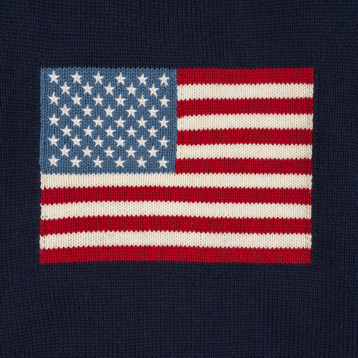 Organic Crew Neck Flag Sweater