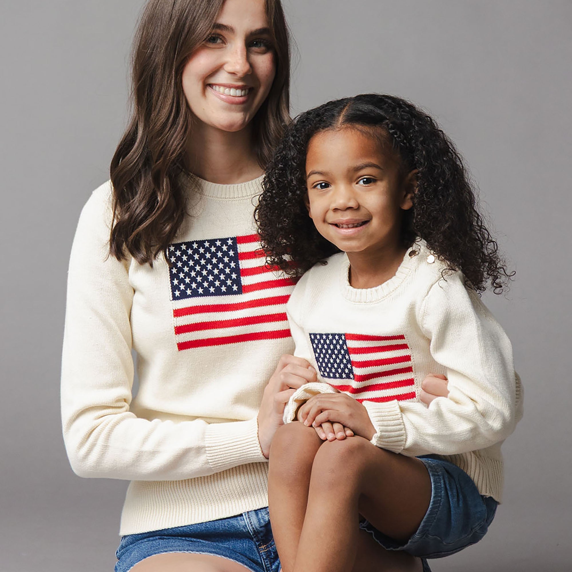 Organic Crew Neck Flag Sweater
