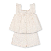 Organic Eyelet Tank And Short Set