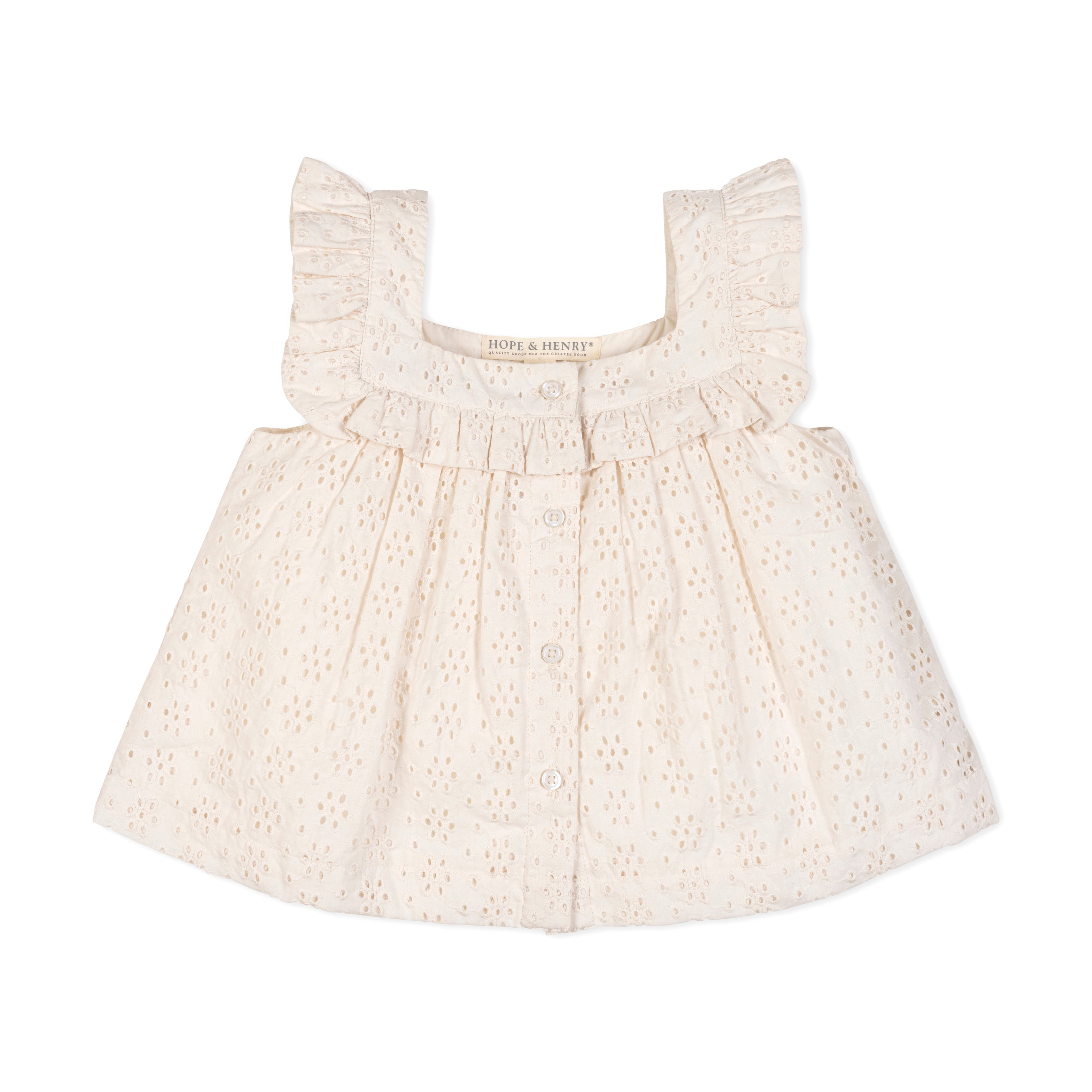 Organic Eyelet Tank And Short Set