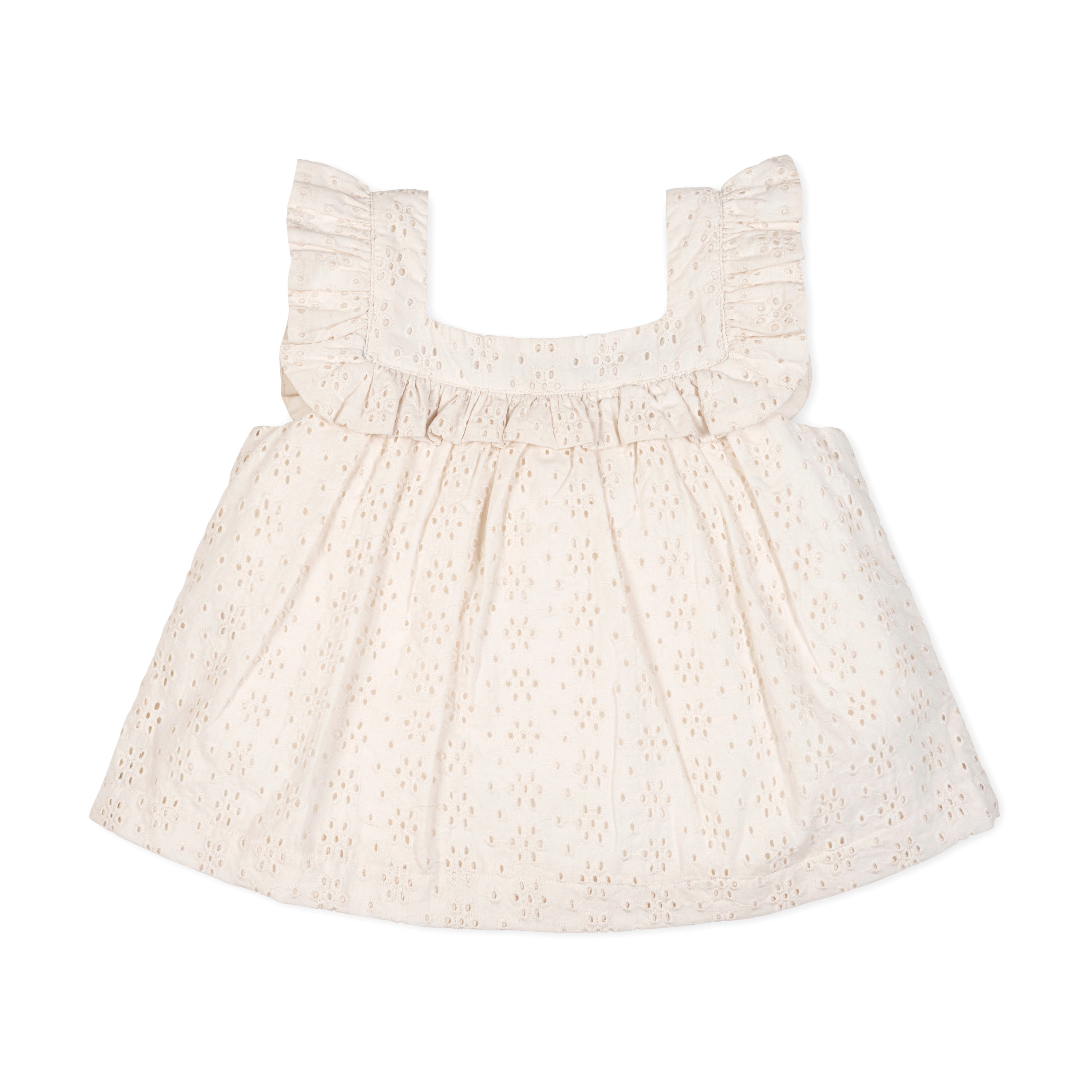 Organic Eyelet Tank And Short Set