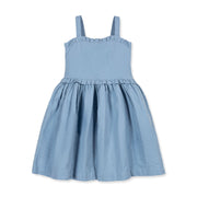 Organic Ruffle Edge Seersucker Dress