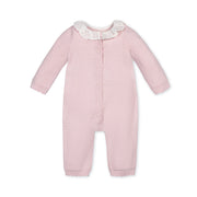 Organic Ruffle Collar Sweater Romper