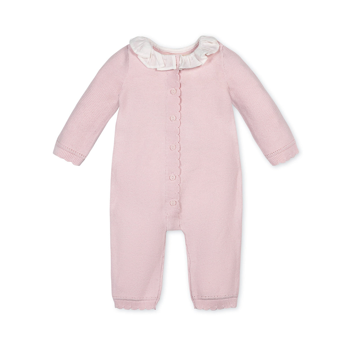 Organic Ruffle Collar Sweater Romper