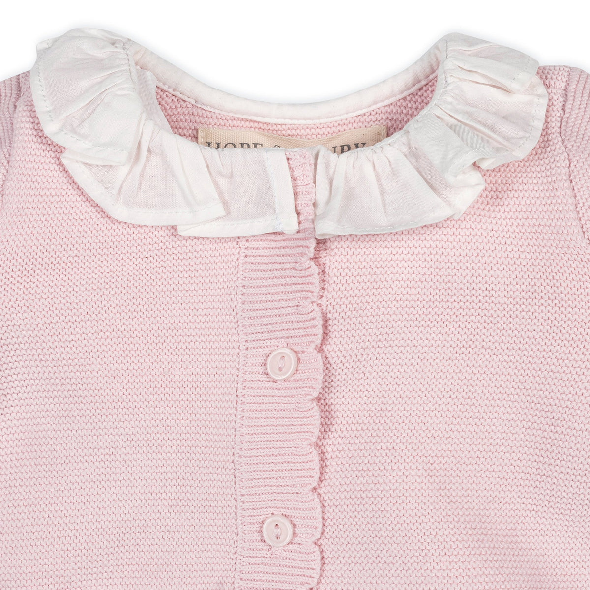 Organic Ruffle Collar Sweater Romper