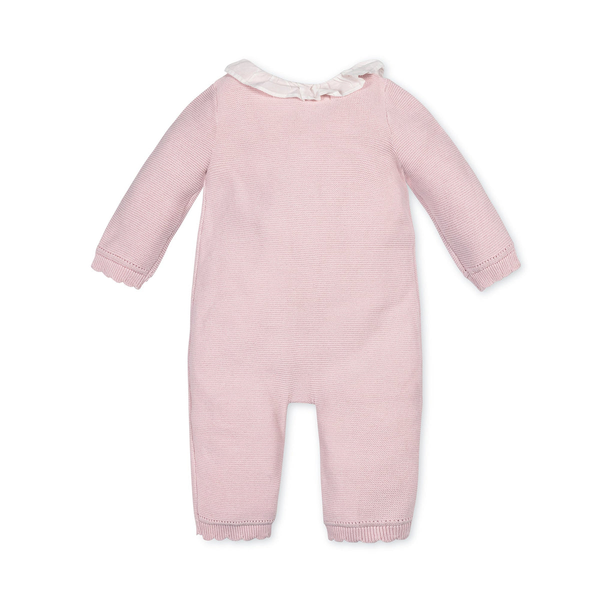 Organic Ruffle Collar Sweater Romper