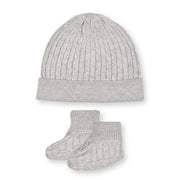 Organic Sweater Beanie And Bootie Set