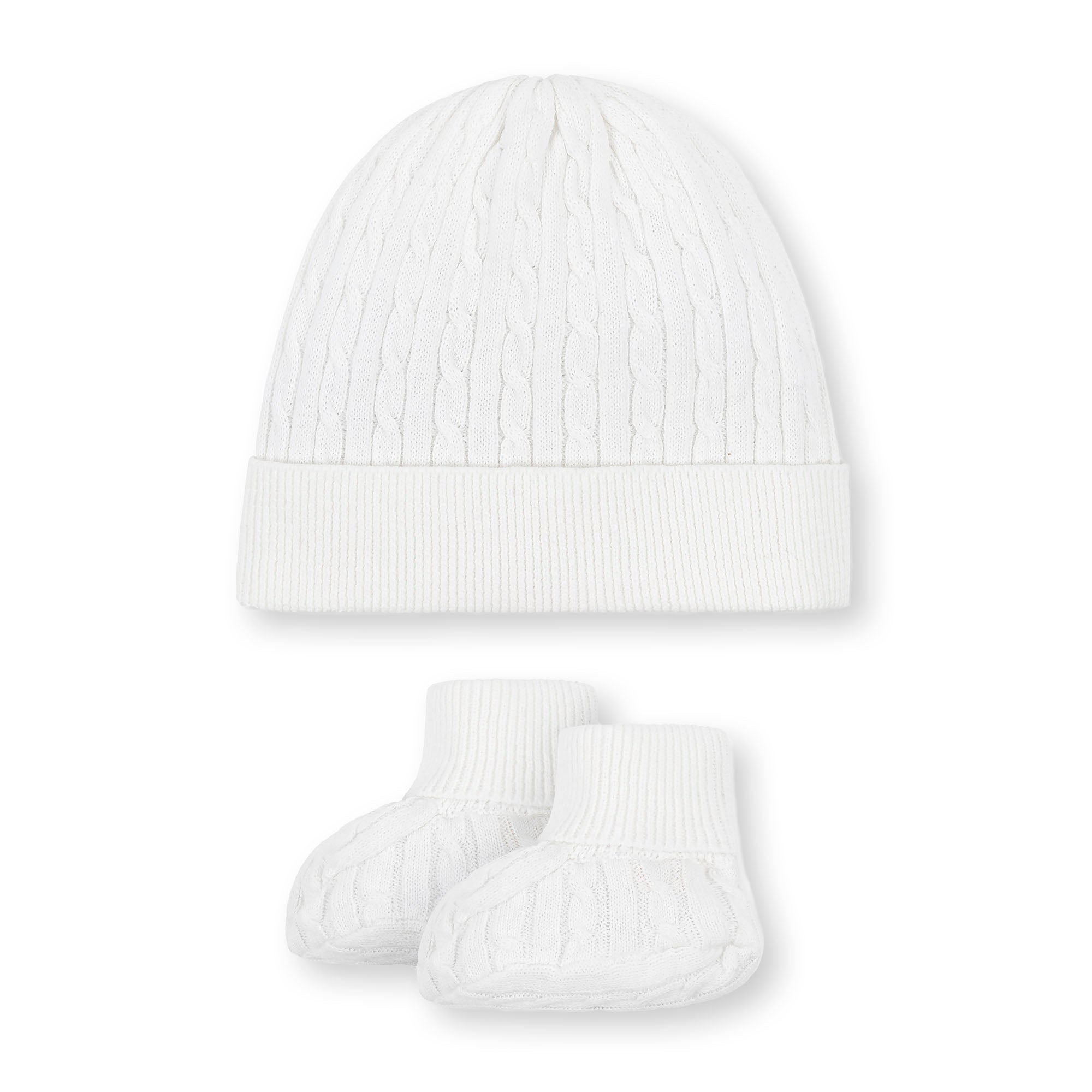 Organic Cable Knit 5-piece Boxed Gift Set