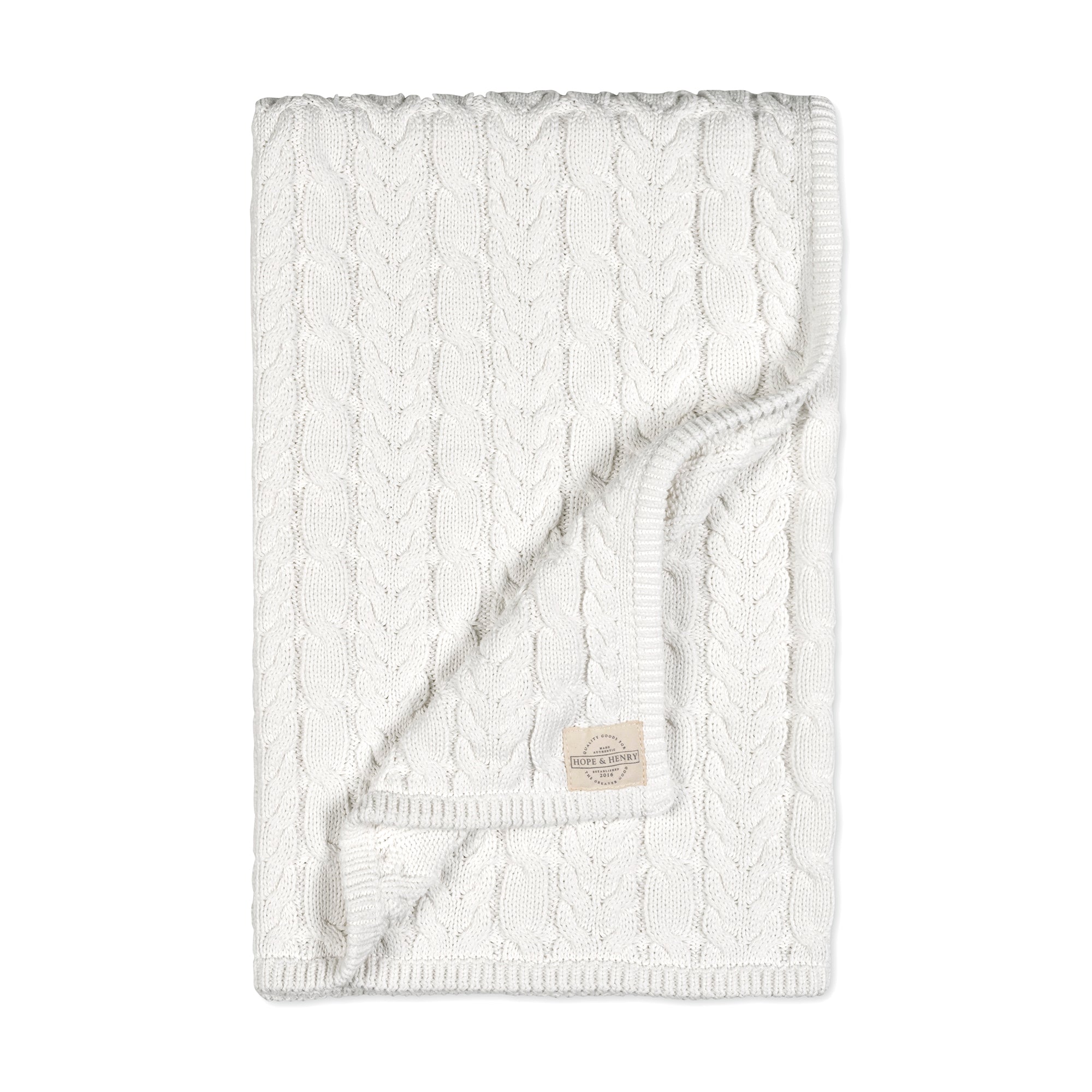 Organic Cable Knit 3-piece Boxed Gift Set