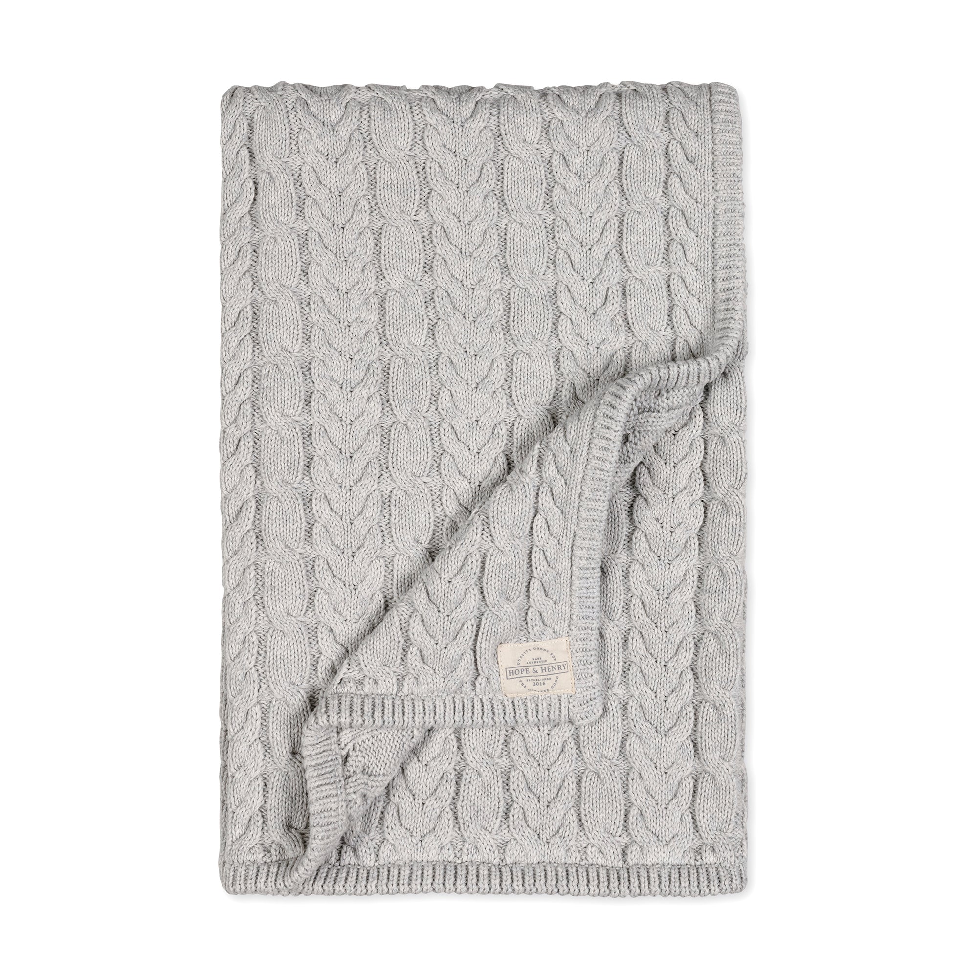 Organic Cable Knit 3-piece Boxed Gift Set