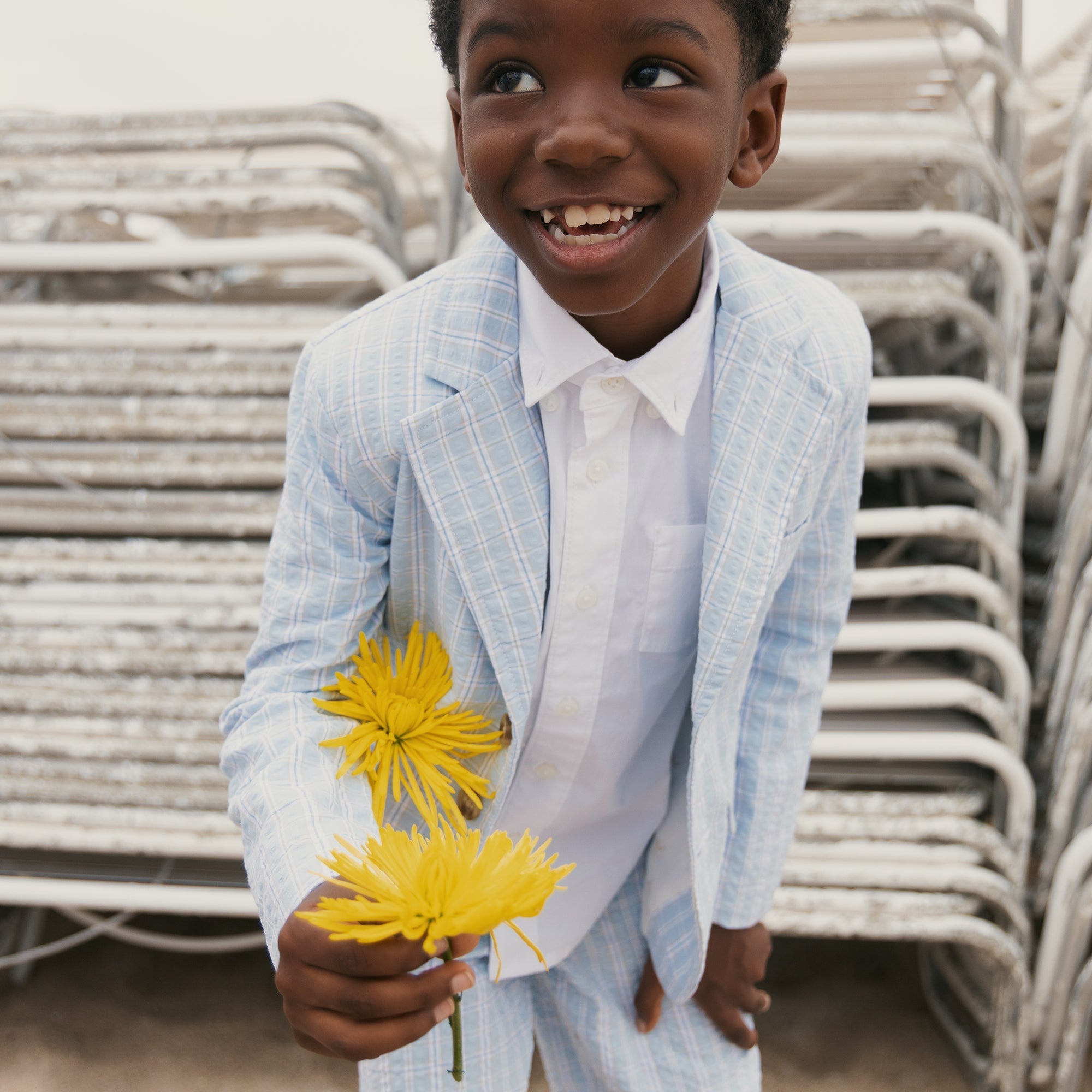 Organic Seersucker Suit Jacket